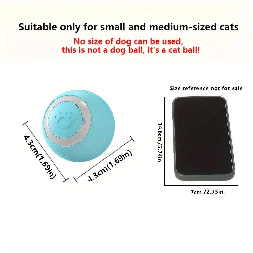Self-Entertaining Cat Ball — Smart Obstacle Avoidance Toy