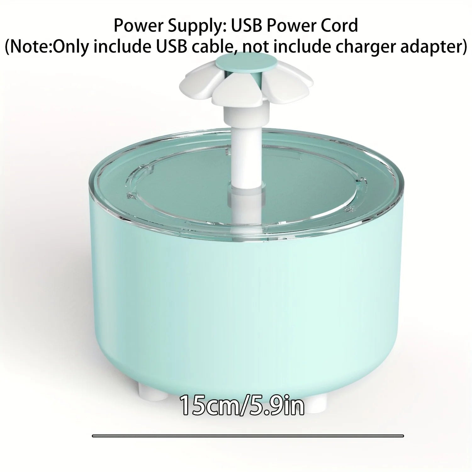 1.5L USB Pet Water Fountain — Silent Circulation