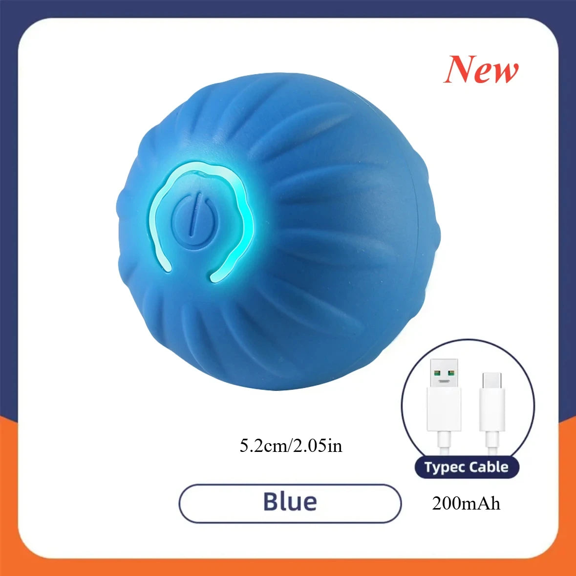 Interactive Dog Toy Ball with Rope — Motion Activated