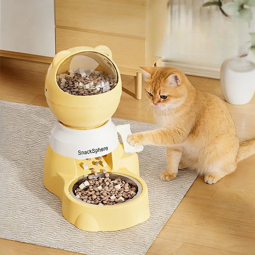 Automatic Pet Feeder & Water Dispenser — Detachable Design