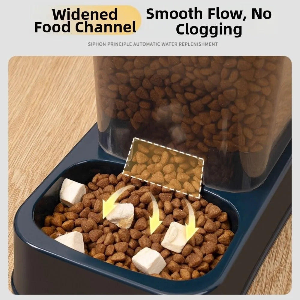 1.5L Automatic Pet Feeder & Water Dispenser Set