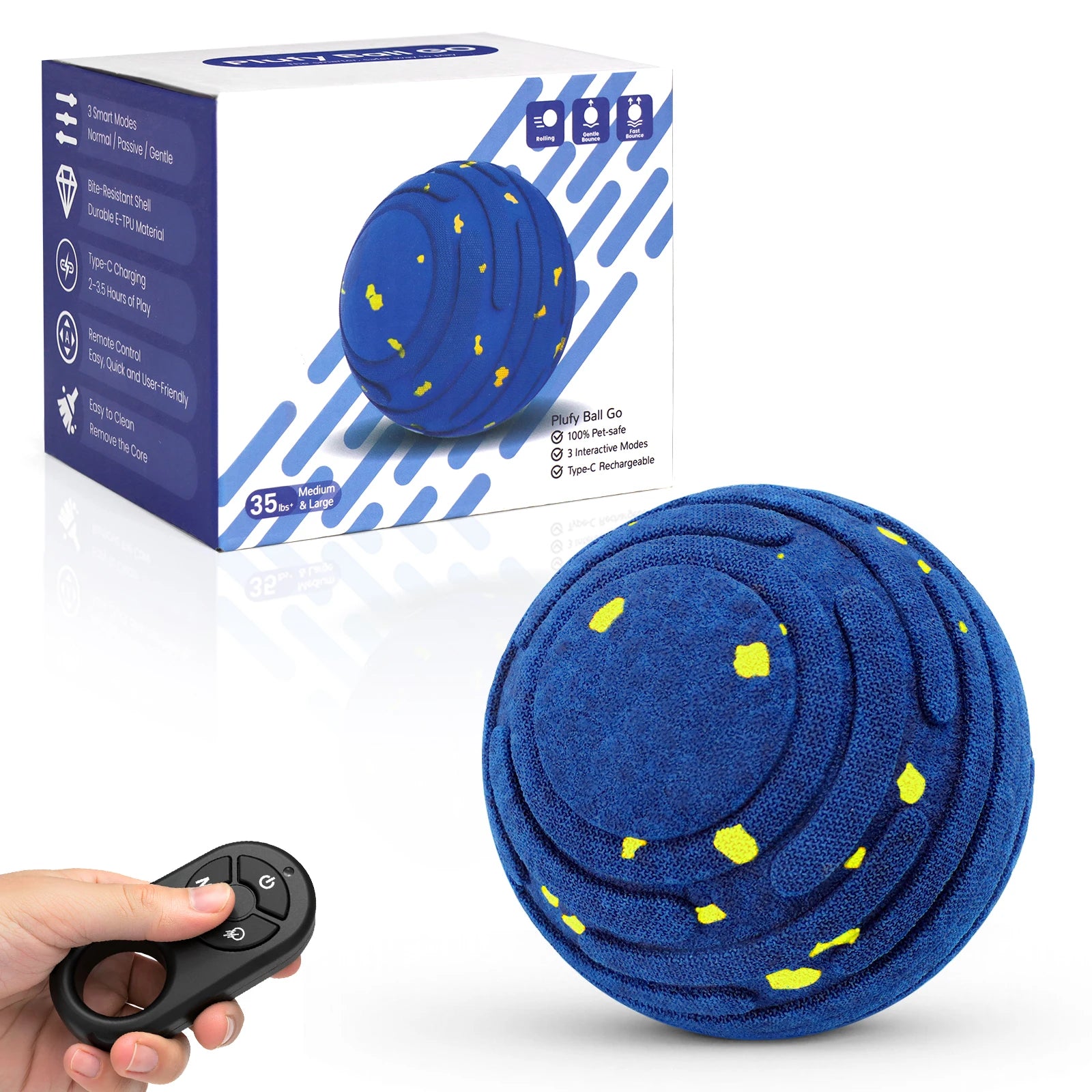 Indestructible Smart Toy Ball — For Aggressive Chewers