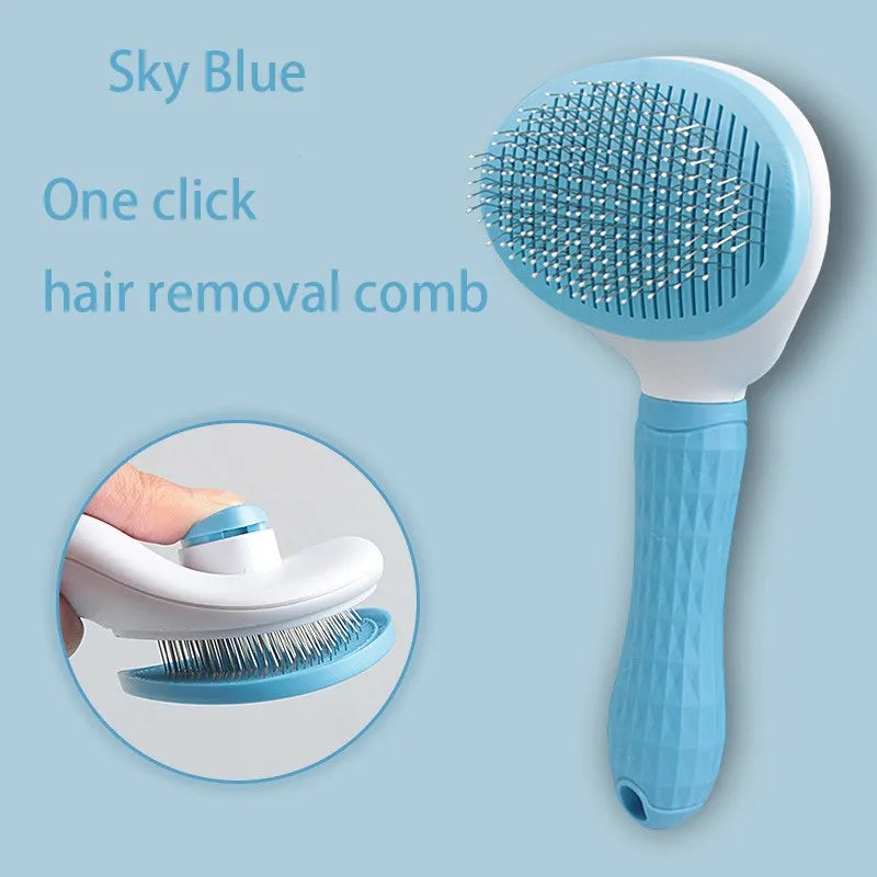 Pet Hair Remover Brush — Gentle Grooming for Dogs, Cats & Puppies