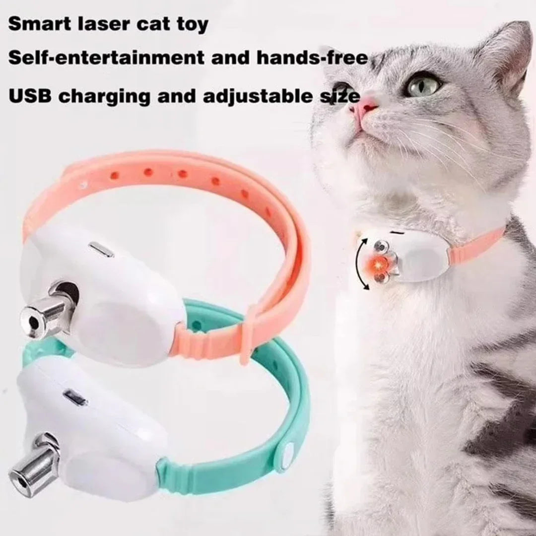 Rechargeable Laser Cat Collar — Automatic Infrared Toy