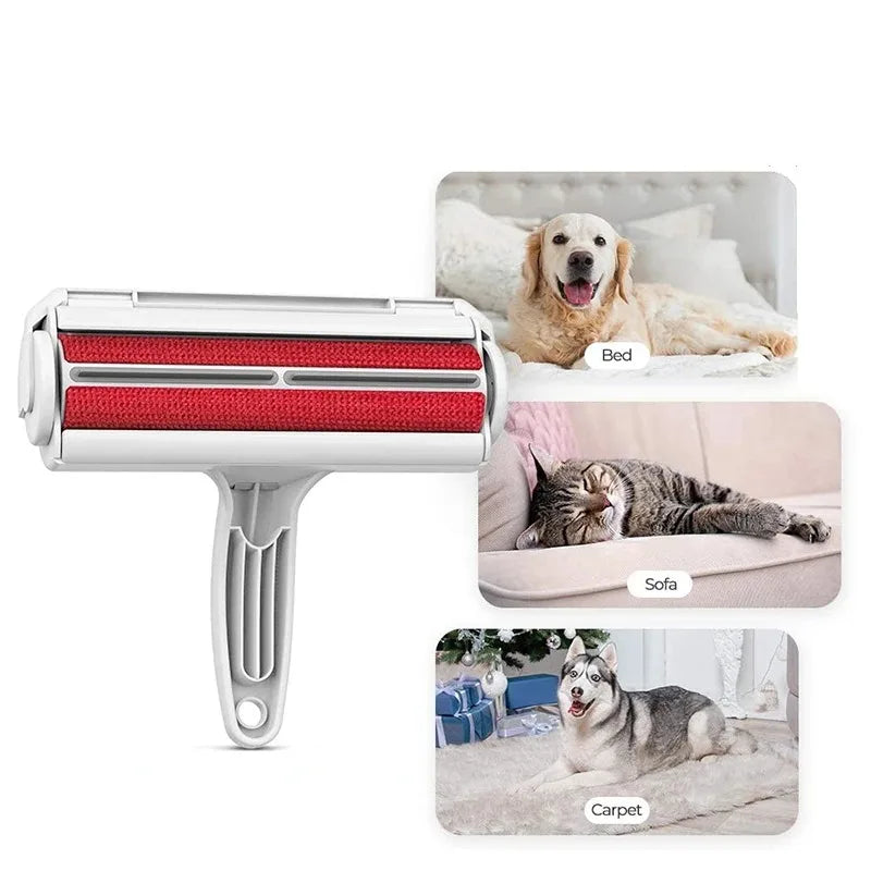 Self-Cleaning Pet Hair Roller — One-Hand Dog & Cat Fur Remover