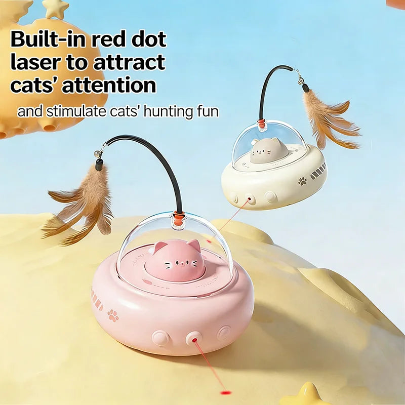 Smart Automatic Cat Teaser Stick — Self-Playing Toy