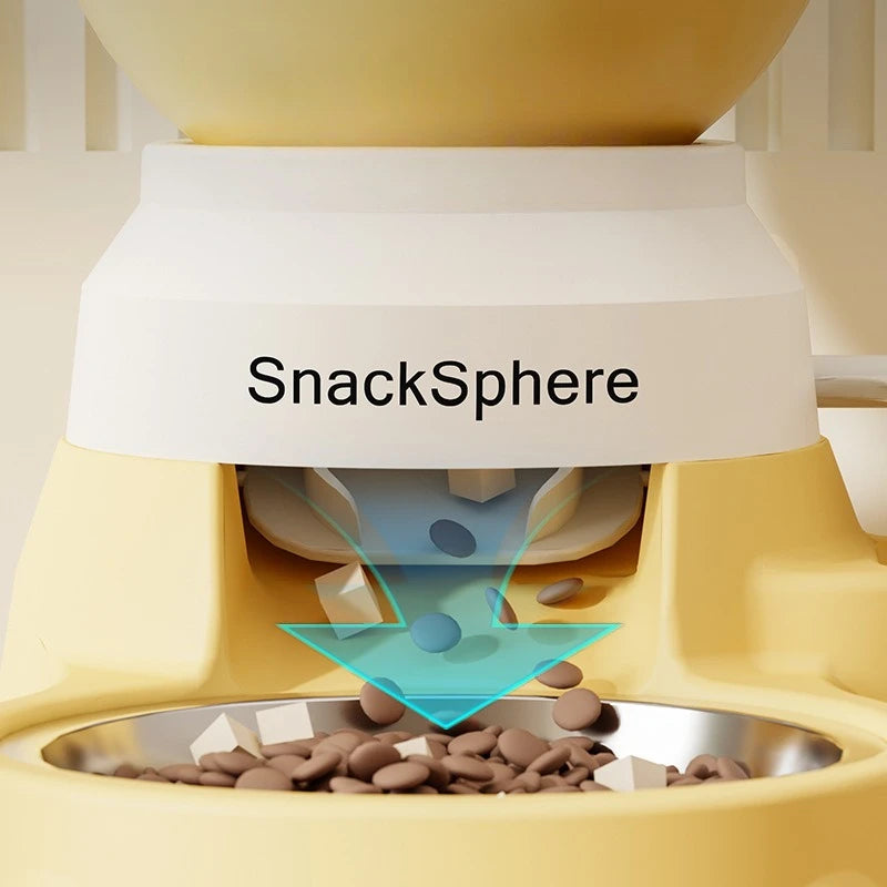 Automatic Pet Feeder & Water Dispenser — Detachable Design