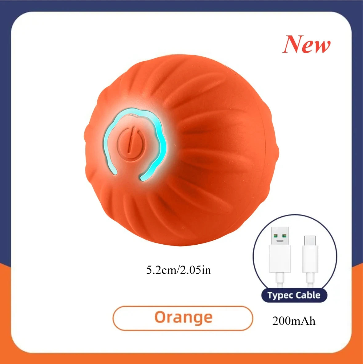 Interactive Dog Toy Ball with Rope — Motion Activated