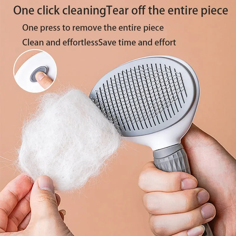 Pet Hair Remover Brush — Gentle Grooming for Dogs, Cats & Puppies