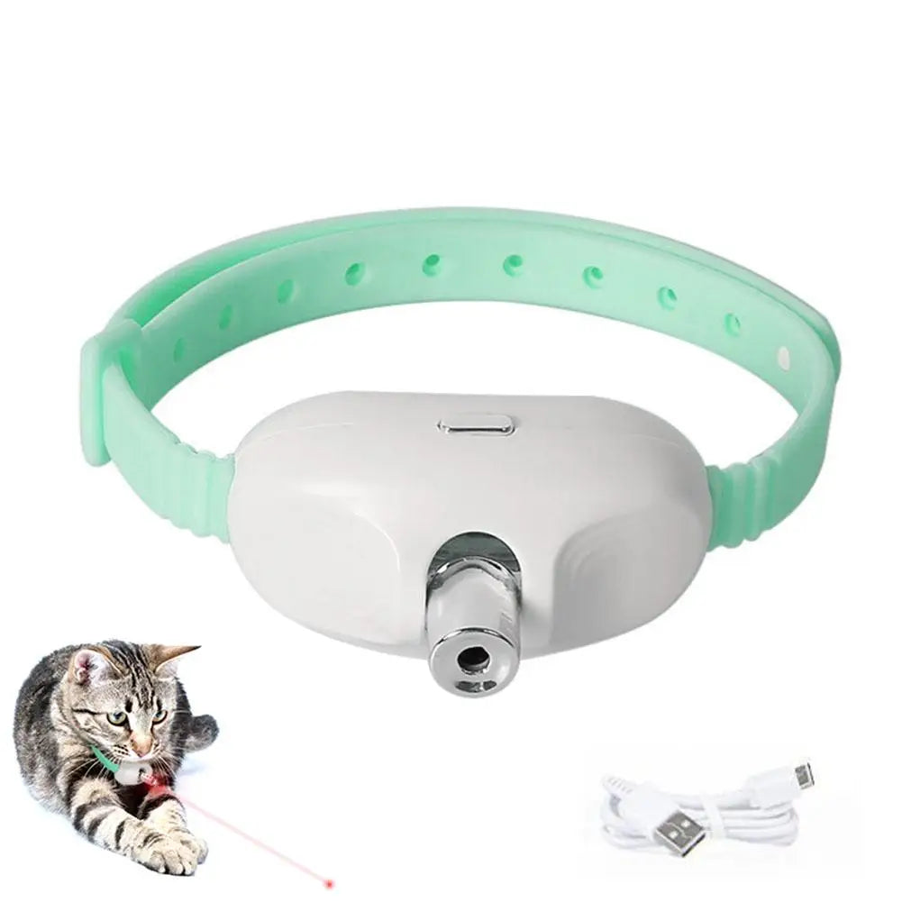 Cat Collar Laser Toy — Rechargeable Interactive Toy