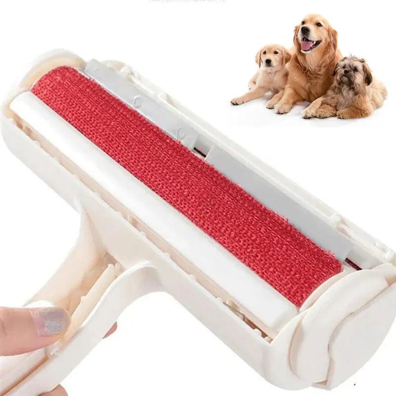 Self-Cleaning Pet Hair Roller — One-Hand Dog & Cat Fur Remover