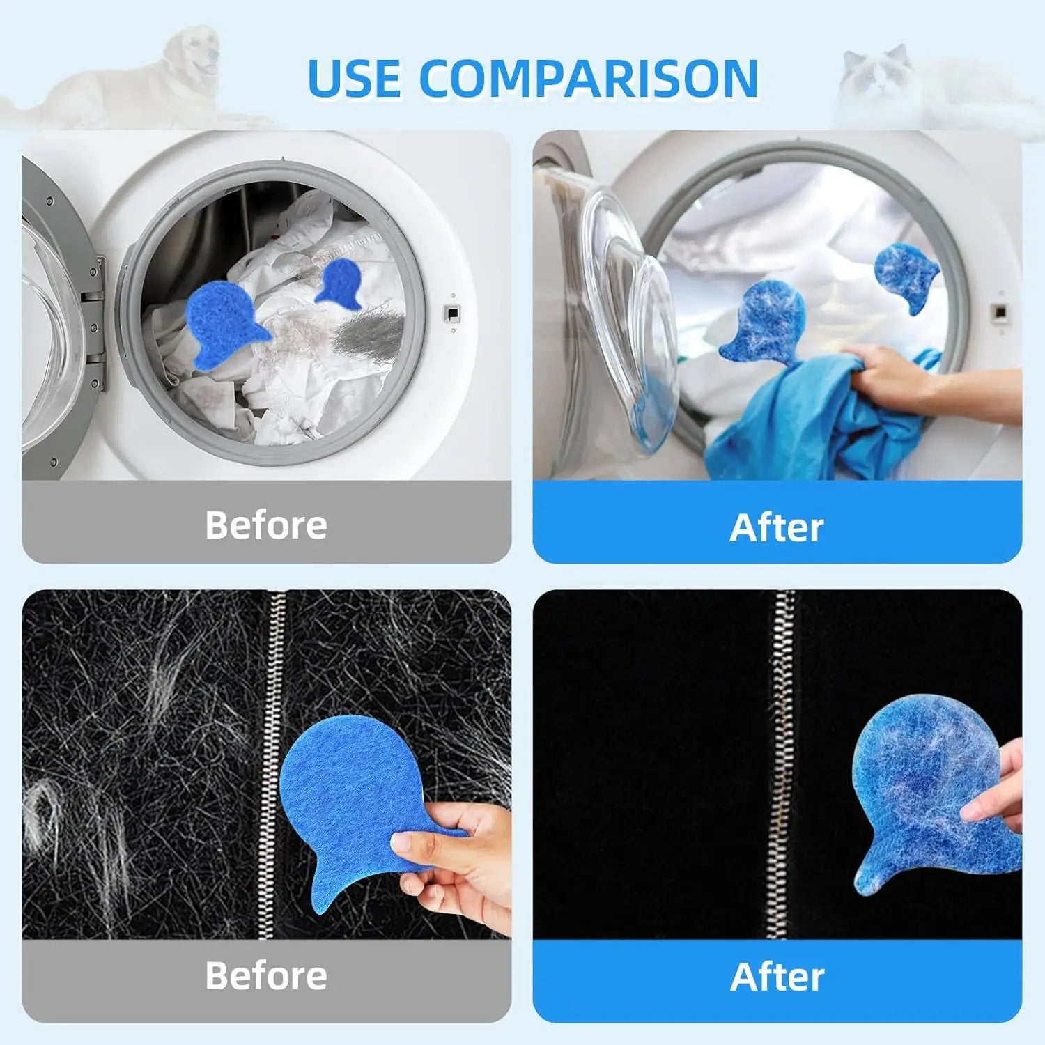 Reusable Laundry Pet Hair Catcher — 5-Pack