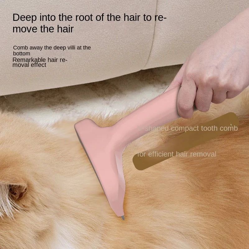 Premium Pet Hair Remover Brush — Deshedding Tool for Dogs & Cats