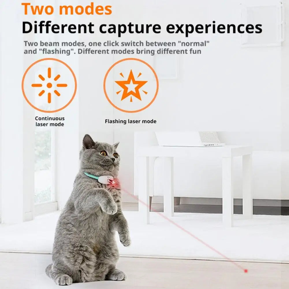 Cat Collar Laser Toy — Rechargeable Interactive Toy