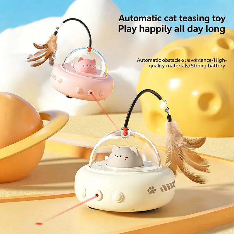 Smart Automatic Cat Teaser Stick — Self-Playing Toy