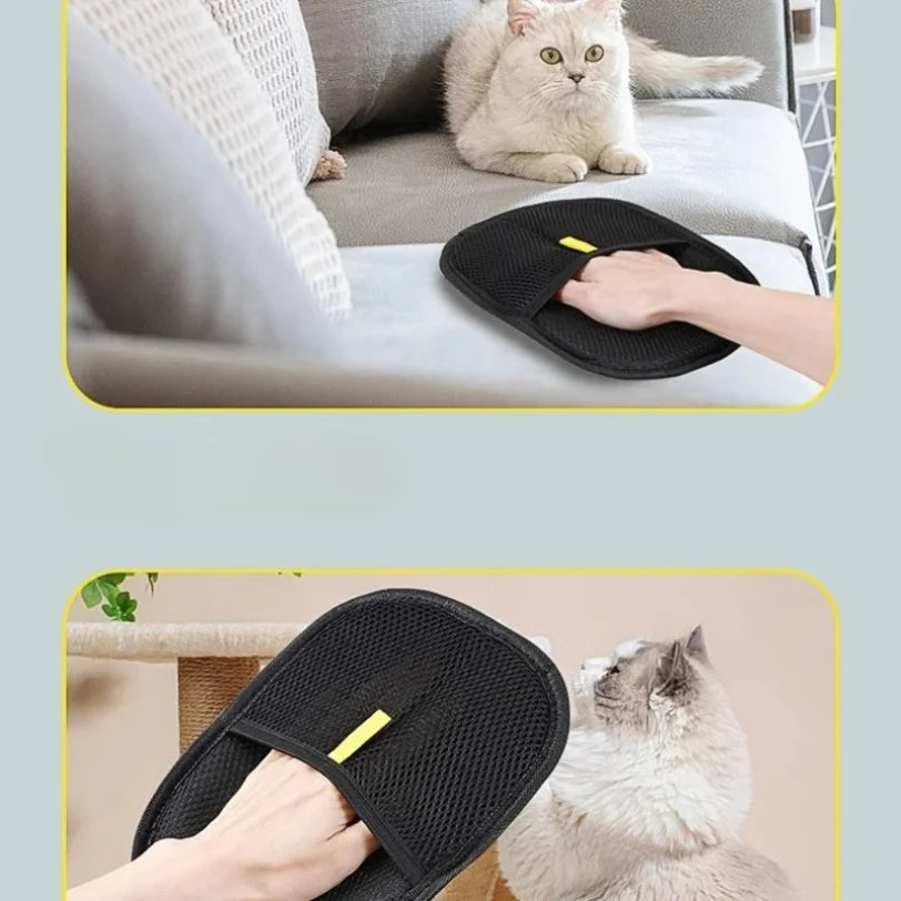 Portable Pet Hair Remover Gloves — Washable & Reusable