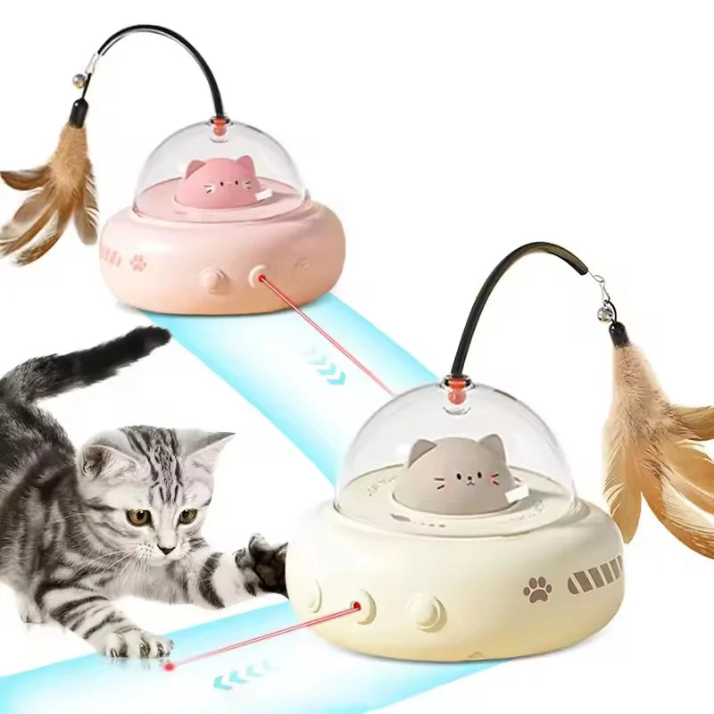 Smart Automatic Cat Teaser Stick — Self-Playing Toy