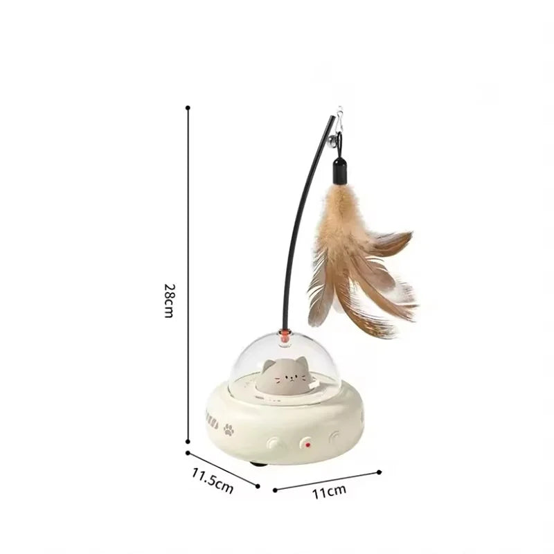 Smart Automatic Cat Teaser Stick — Self-Playing Toy
