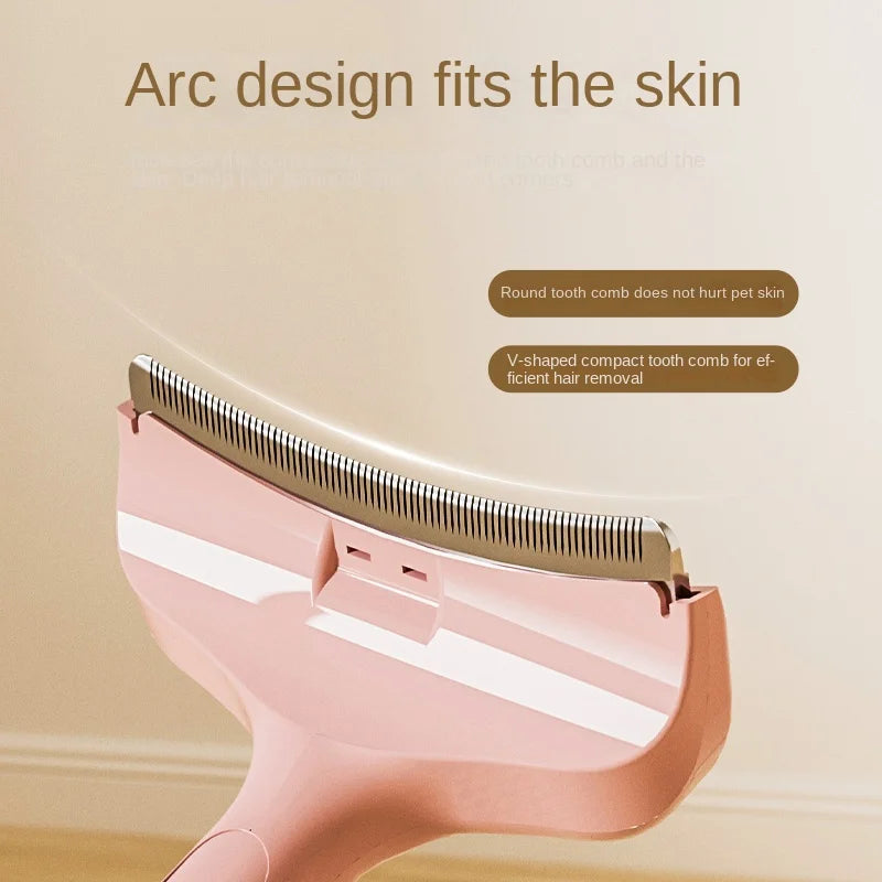 Premium Pet Hair Remover Brush — Deshedding Tool for Dogs & Cats