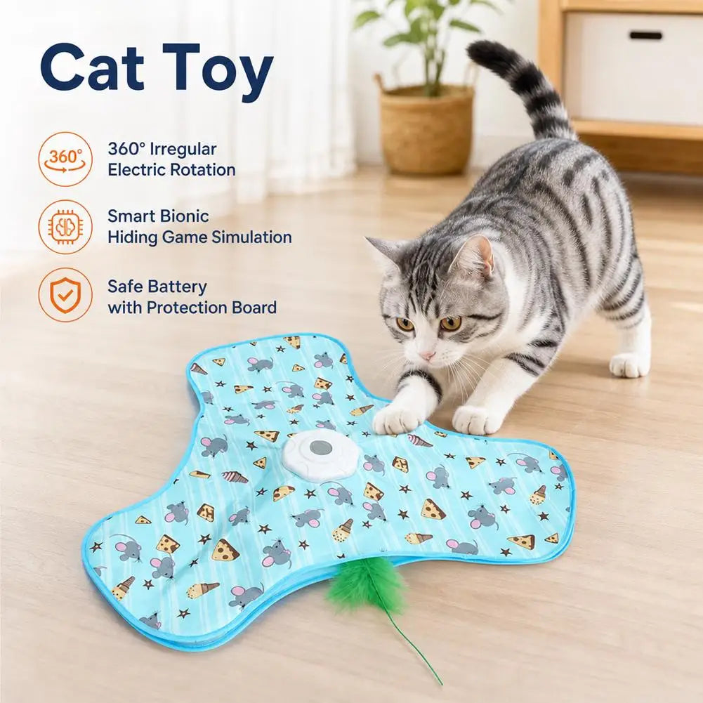 Automatic Rotating Cat Teaser Toy — Silent Motor