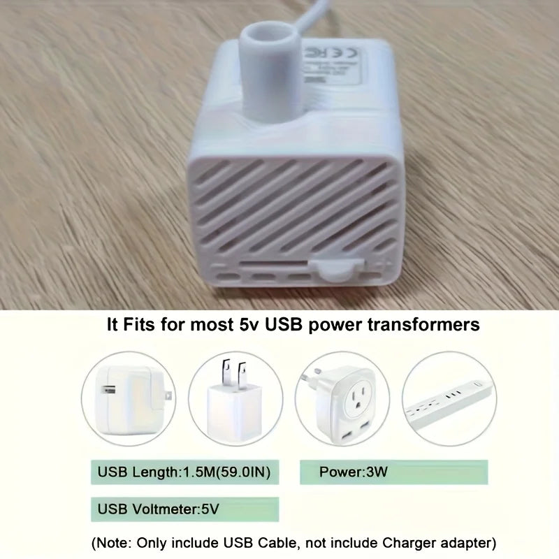 1.5L USB Pet Water Fountain — Silent Circulation