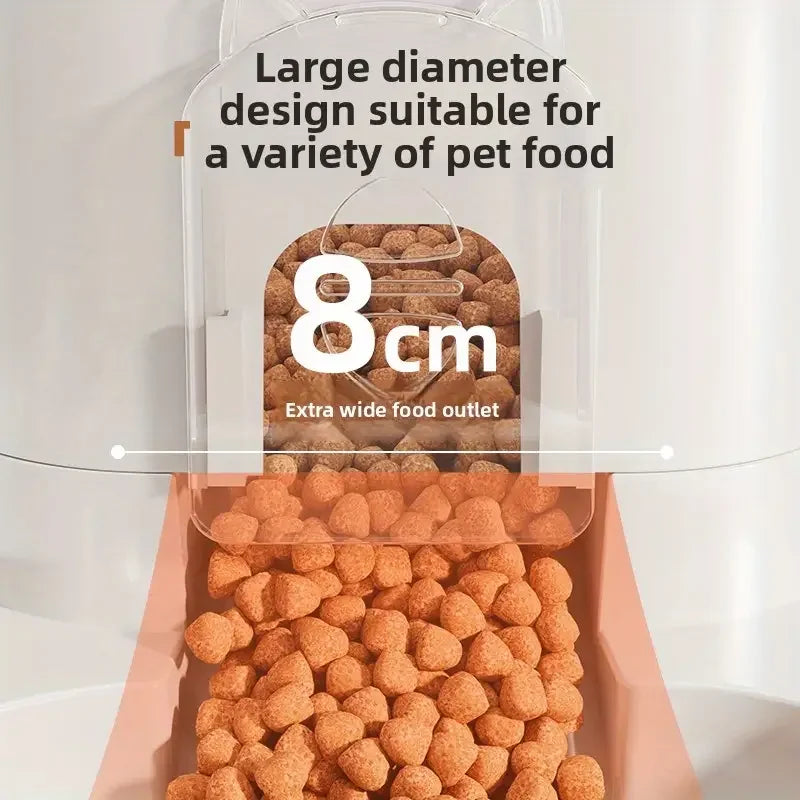 Automatic Pet Water Dispenser with Food Basin — 2-in-1 Design