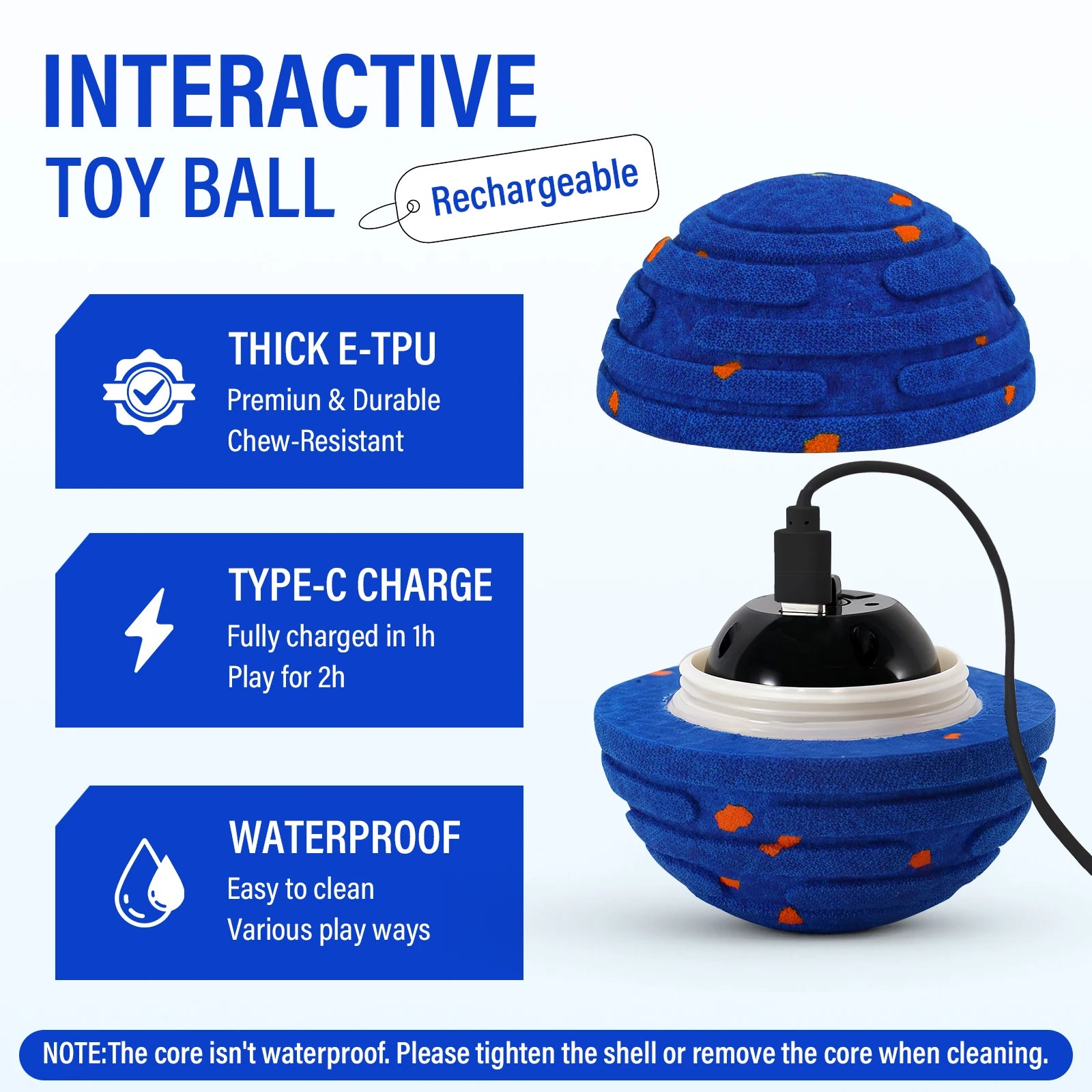 Indestructible Smart Toy Ball — For Aggressive Chewers