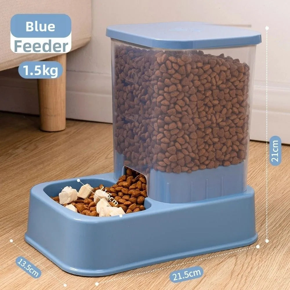 1.5L Automatic Pet Feeder & Water Dispenser Set
