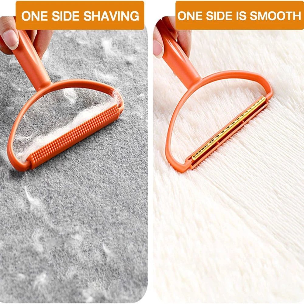 Silicone Pet Hair Remover Brush — Double-Sided Fabric Cleaner