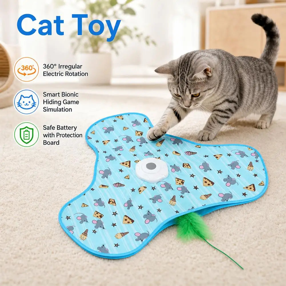 Automatic Rotating Cat Teaser Toy — Silent Motor
