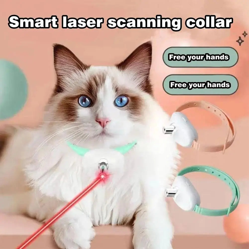 Cat Collar Laser Toy — Rechargeable Interactive Toy