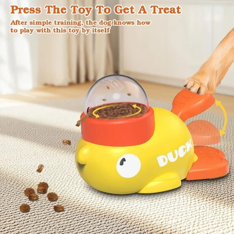 Interactive Duck Treat Dispenser — Slow Feeder Toy